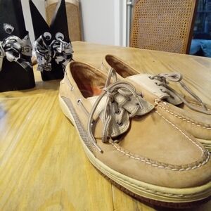 Sperry Top Sider Men's Size 11M Tan Leather Boat Shoes